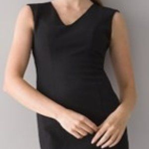 White House Black Market Sleeveless Comfort Stretch Sheath Dress Black